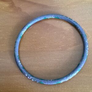 Floral Patterned Bangle Bracelet